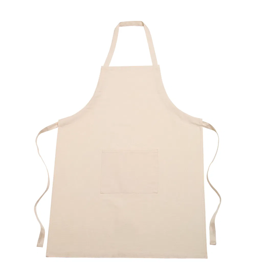 Personalized Promotion Printed Restaurant Aprons Polyester Canvas Cotton Chef Cooking Kitchen Apron