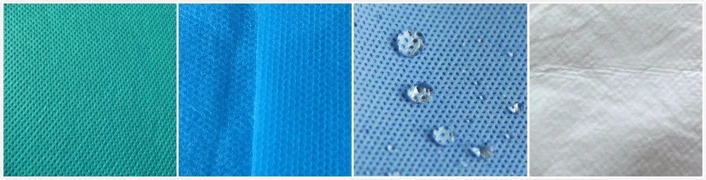 Waterproof Microporous Medical Hospital Plastic PP+PE SMS Polypropylene Nonwoven Disposable Protective Coverall