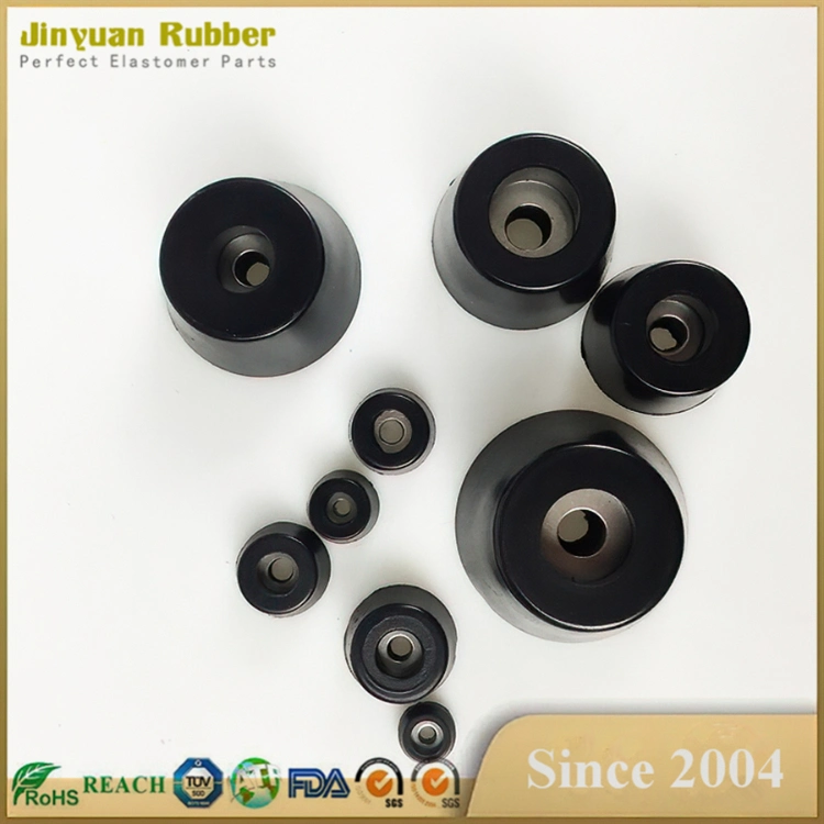 Tapered Environmental Protection Rubber Bumper Feet for Furniture Table Chair Instrument Machine and Equipment with Metal Gasket Washer