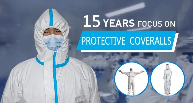 Factory OEM Custom White Hooded Disposable Medical Protective Clothing Free Sample Type 4 5 6 Disposable Coveralls