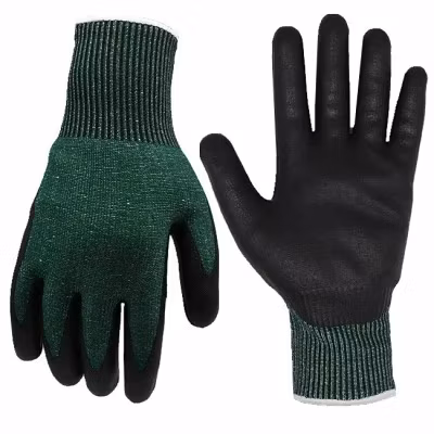 13G Hppe Liner Cut Resistant Work Gloves with Nitrile Coated