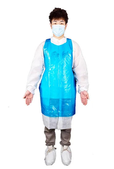 Disposable Medical Use PE Apron Without Sleeves Kitchen Use Colorful Waterproof Plastic Apron/Kitchen Use