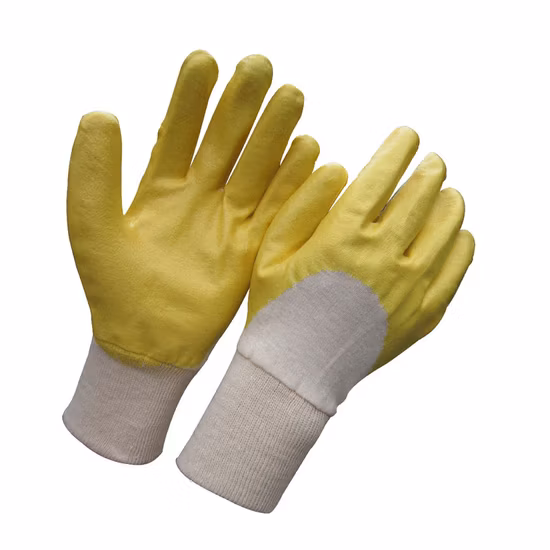 Blue Nitrile Fully Dipped Gloves Work Glove China